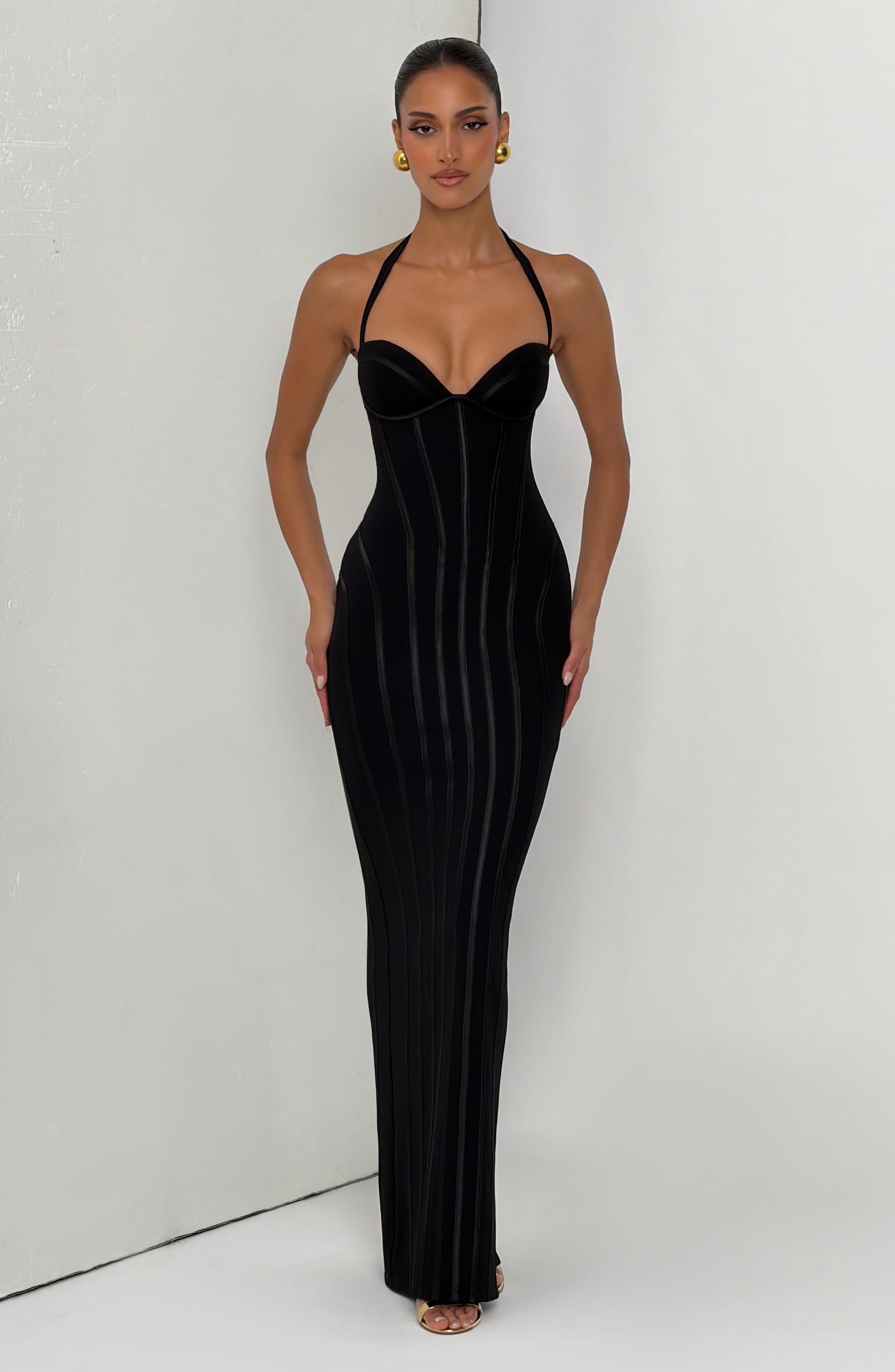 Sophia Black Maxi Summer Dress