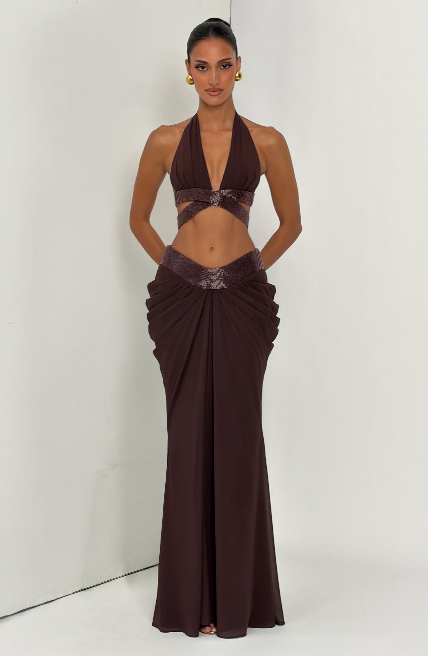 Emma Plum Brown Bralette for Summer Fashion