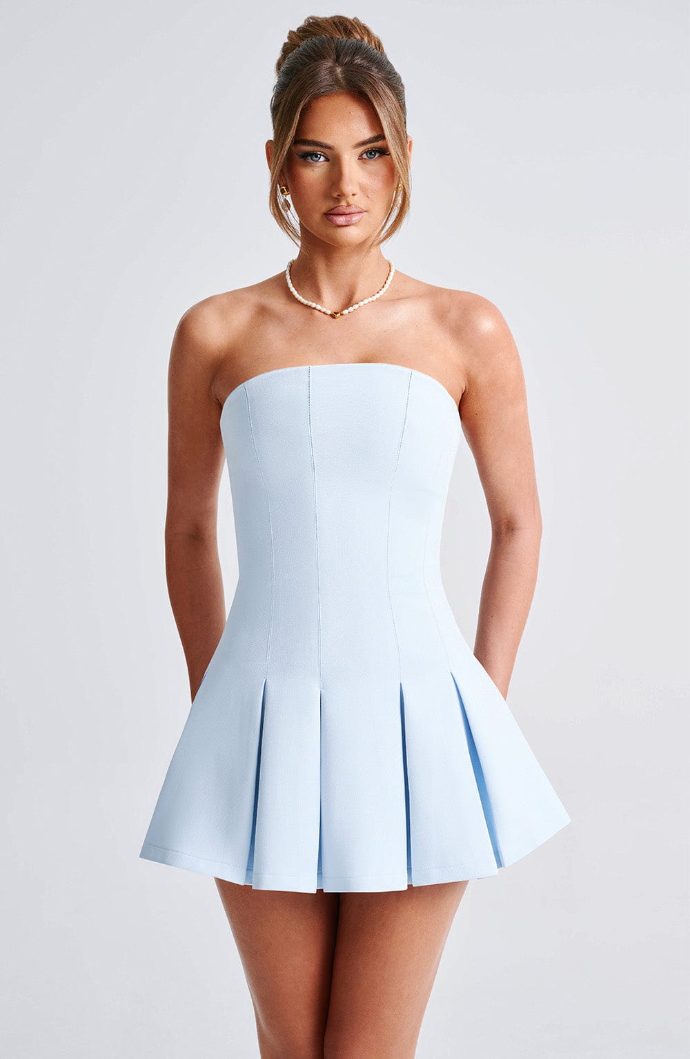 Chloe Blue Mini Sundress - Cute Summer Fashion