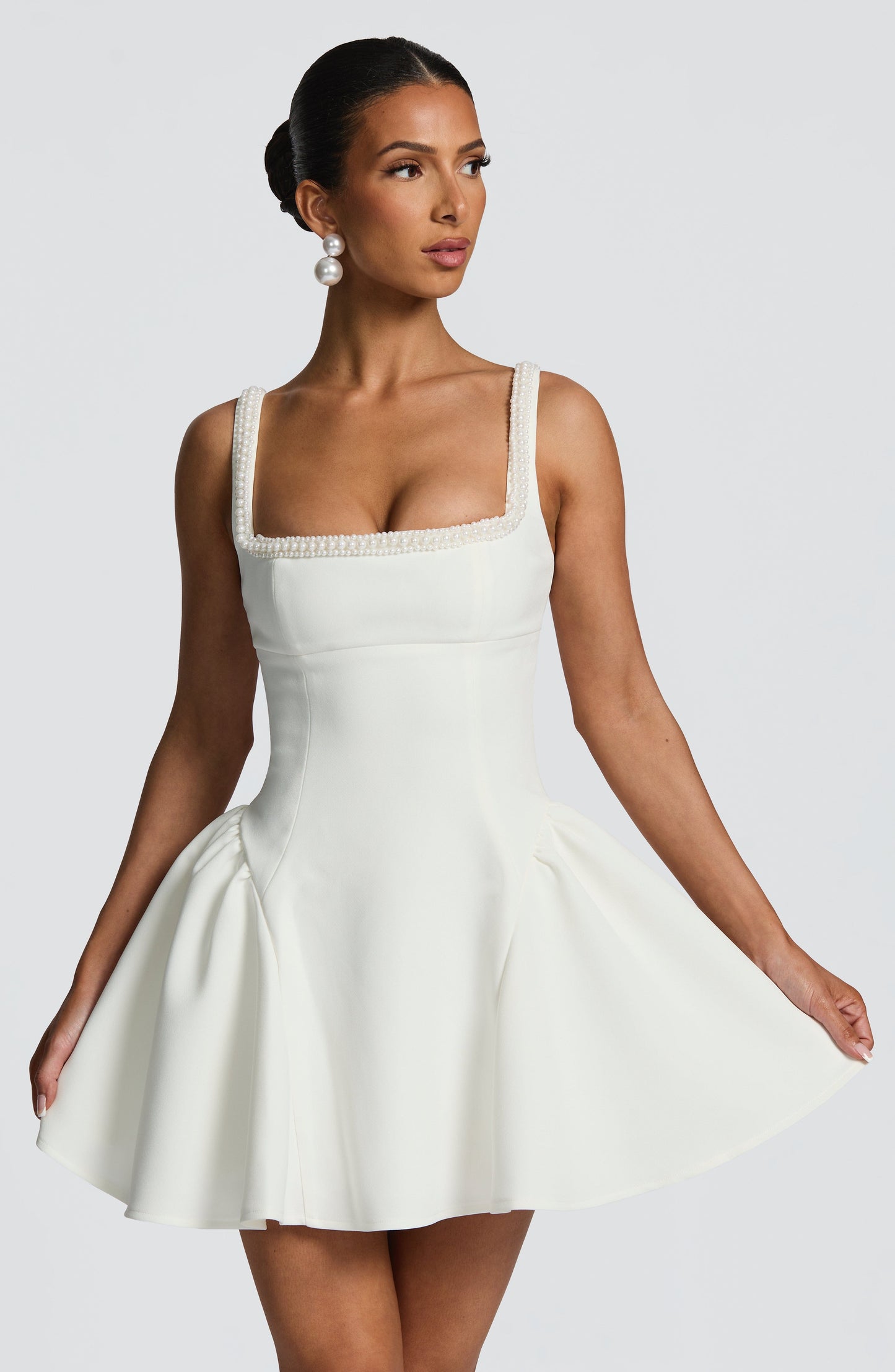 Sophia Ivory Mini Sundress - Cute Summer Fashion