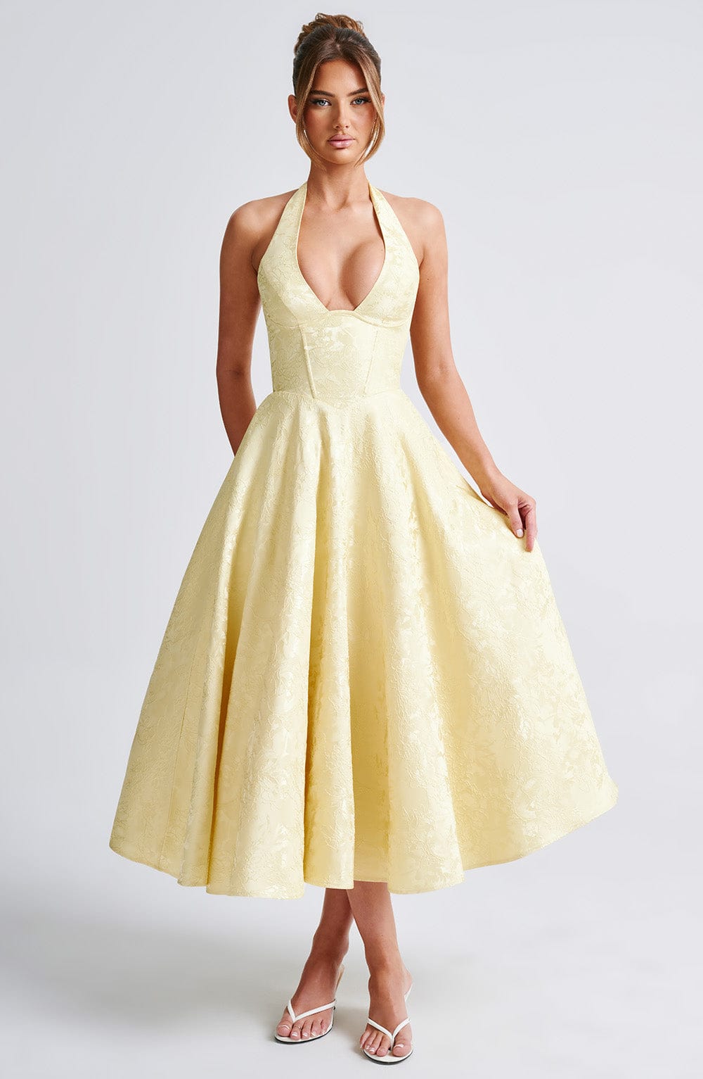 Effie Lemon Midi Dress in XS - image 9