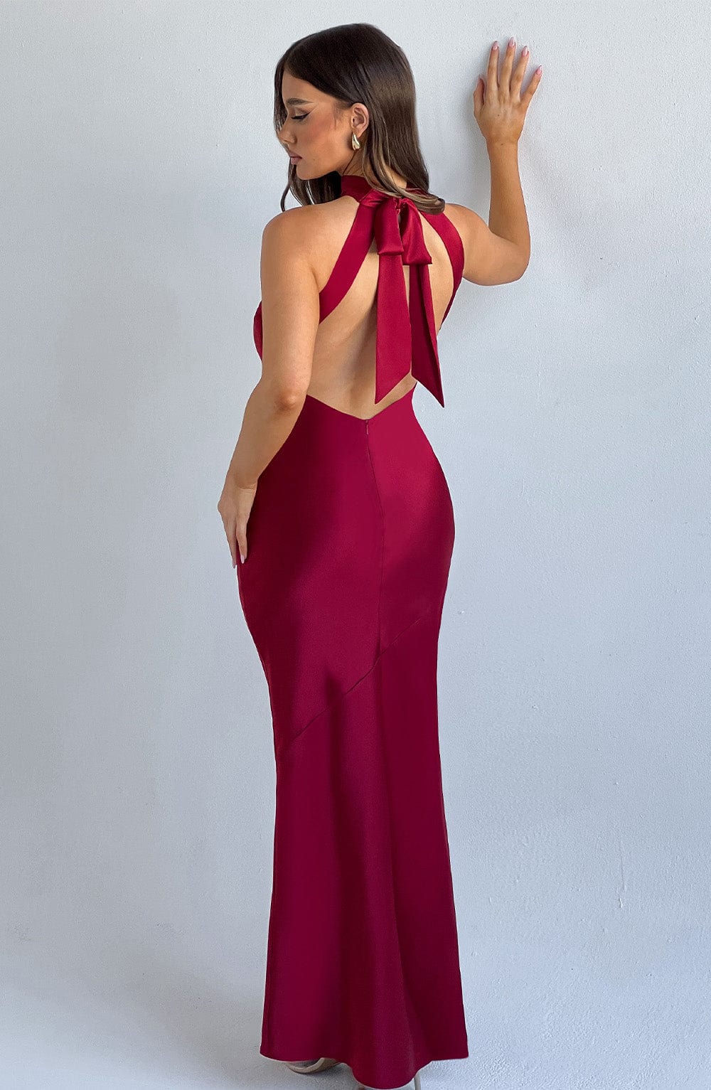 Etta Wine Maxi Dress in XS - image 11