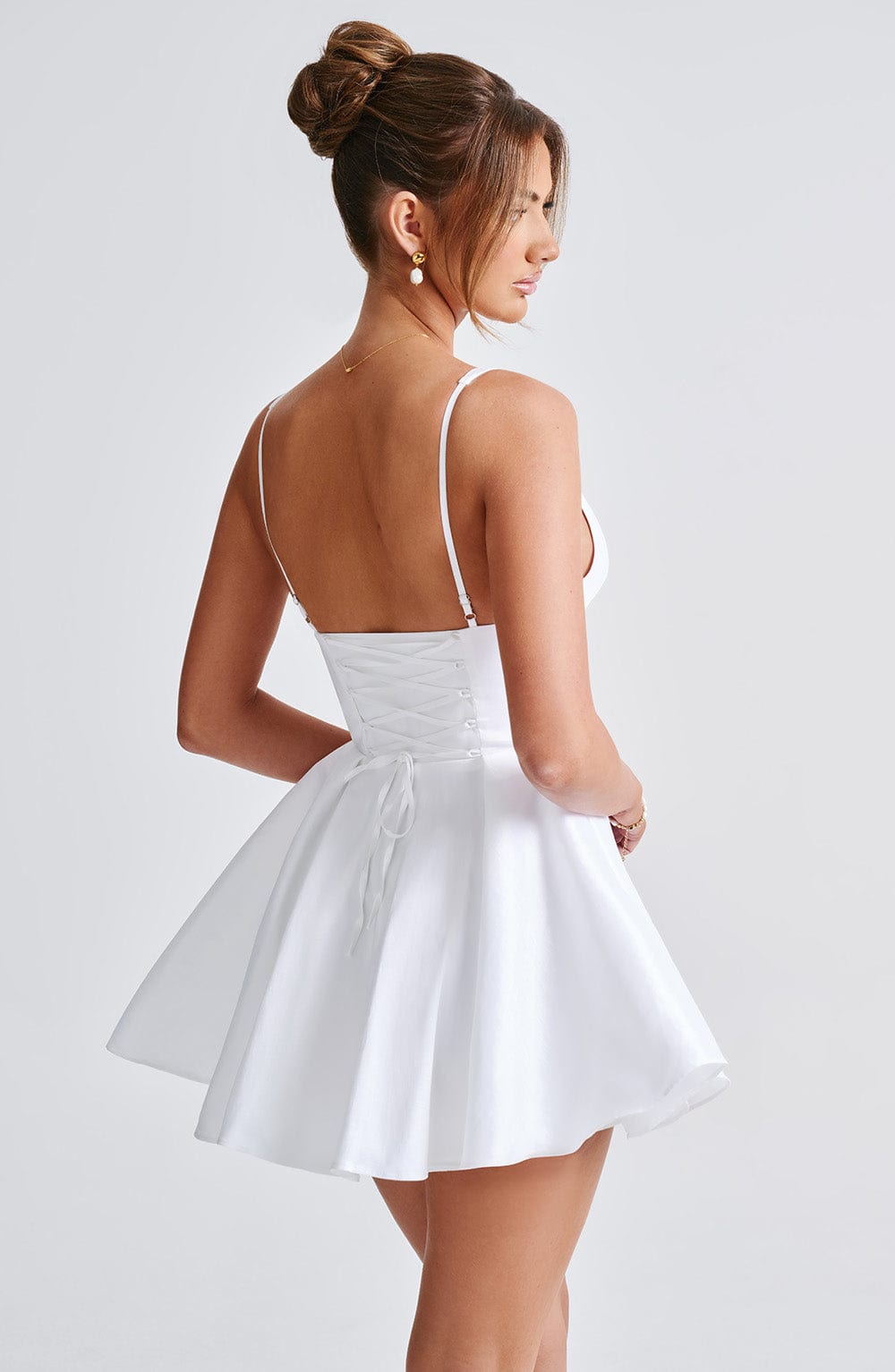 Chloe Ivory Mini Summer Dress for Women