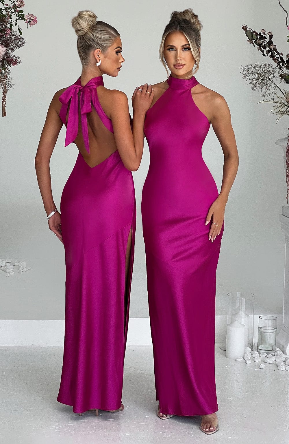 Luvrefashion | Etta Full Length Dress Vibrant Pink in XS - image 10