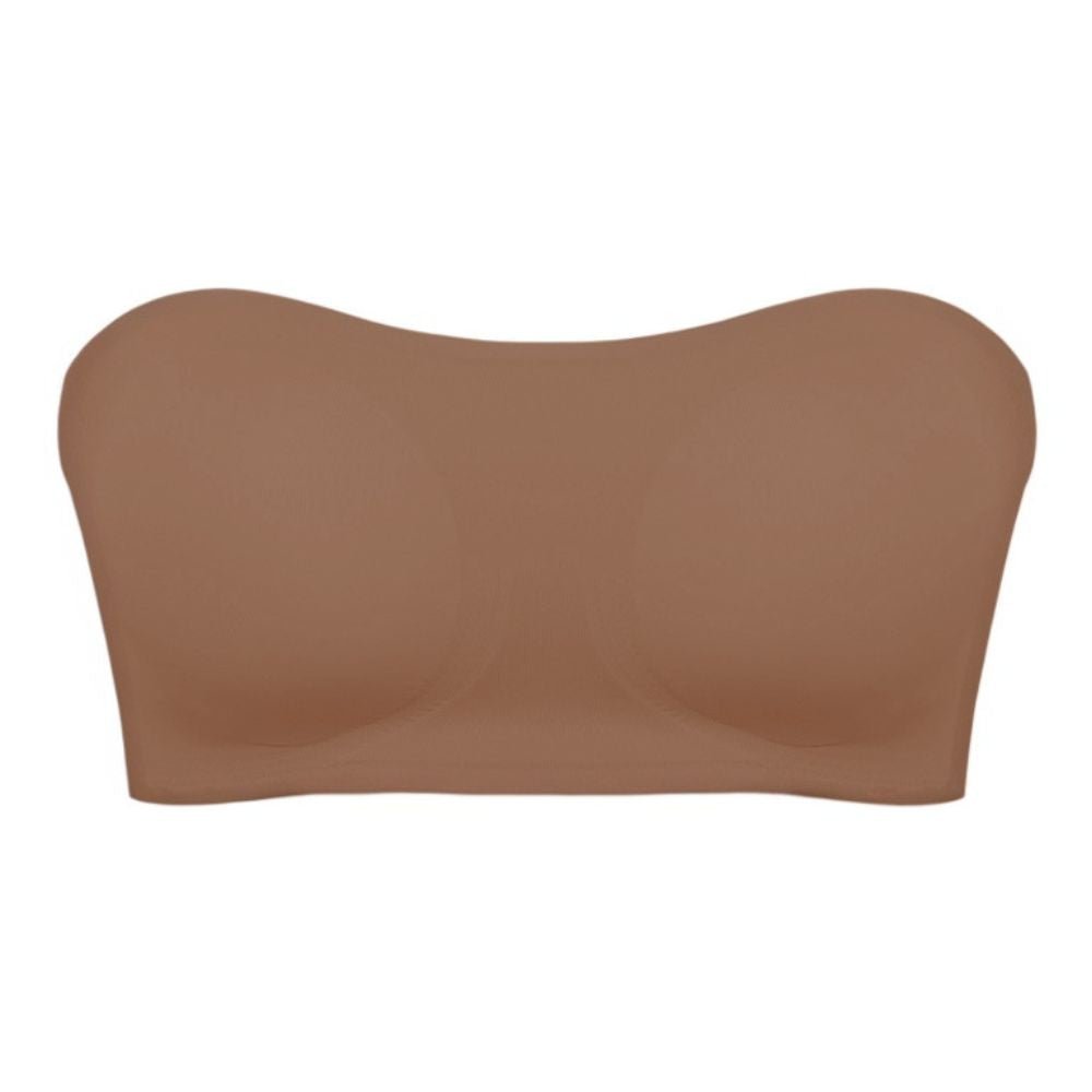 Seamless Strapless Push-Up Bra with Side Closure