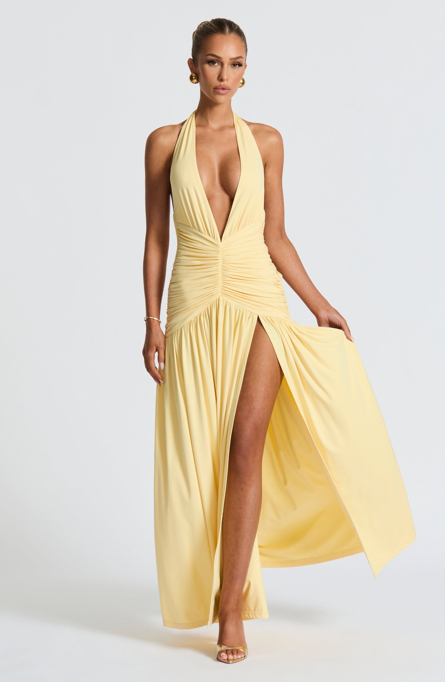 Sophia Lemon Maxi Summer Dress