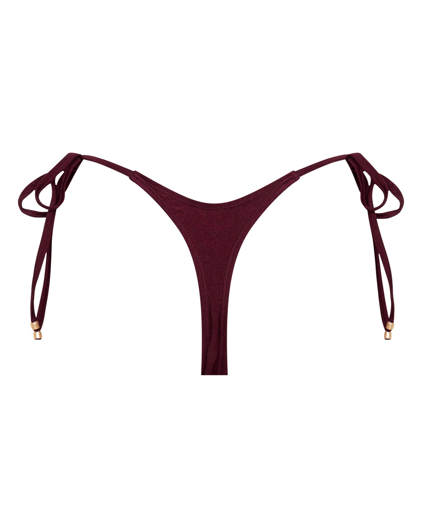 Sophia Merlot Thong Bikini Bottoms