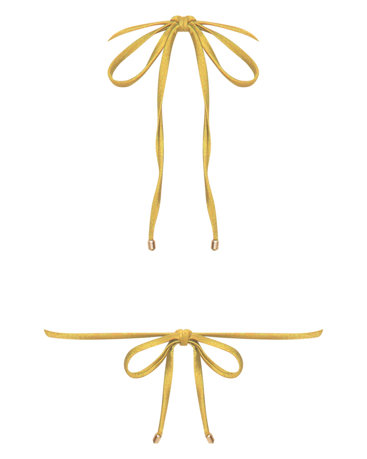 Sophia Triangle Bikini Top in Gold