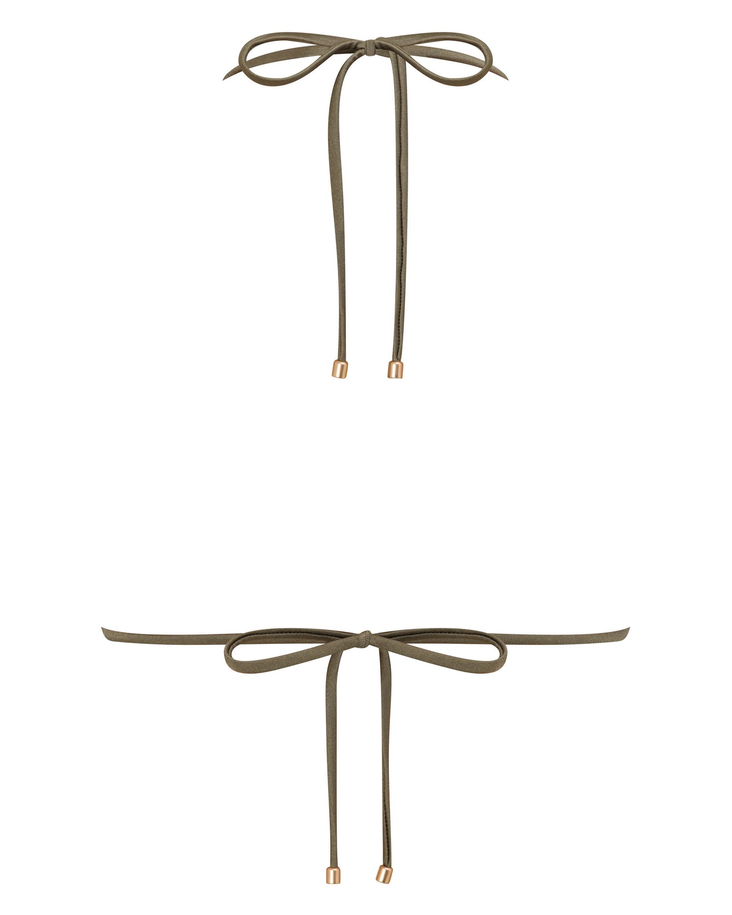 Chloe Triangle Bikini Top - Mangrove Green