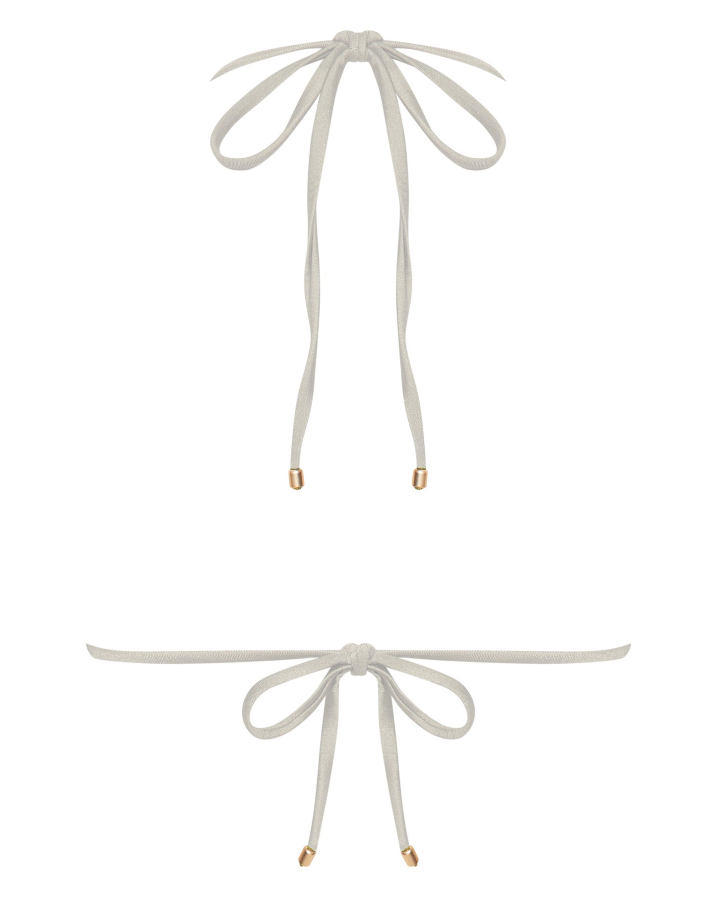 Sophia White Triangle Bikini Top for Summer