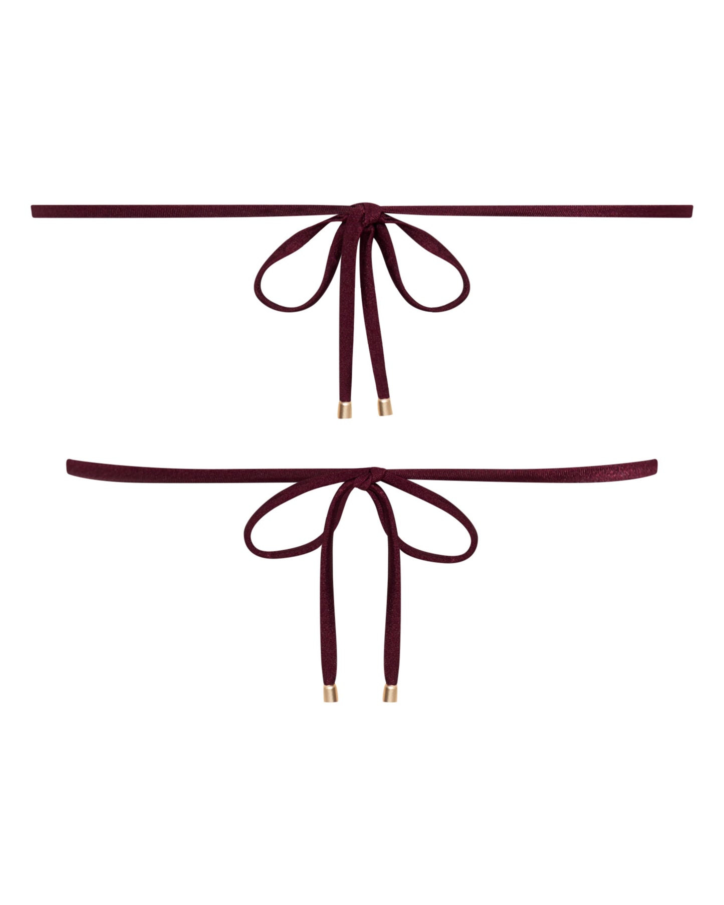 Chloe Merlot String Bikini Top for Summer Beach Days