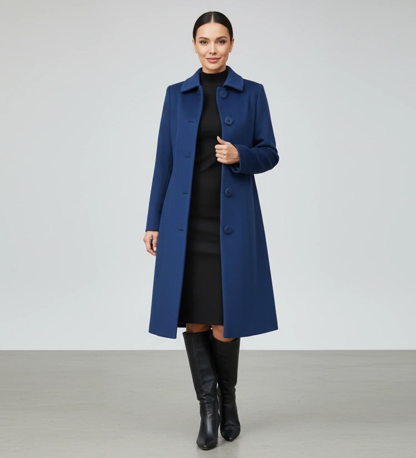 Luvrefashion | Ladies' Winter Trench Coat with Single Breasted Design in Dark Red - image 8