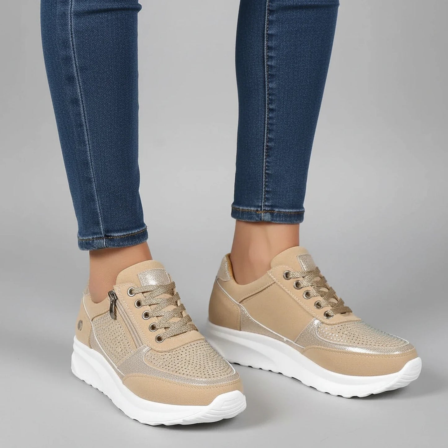 Platform Sneakers for in Gray - image 8