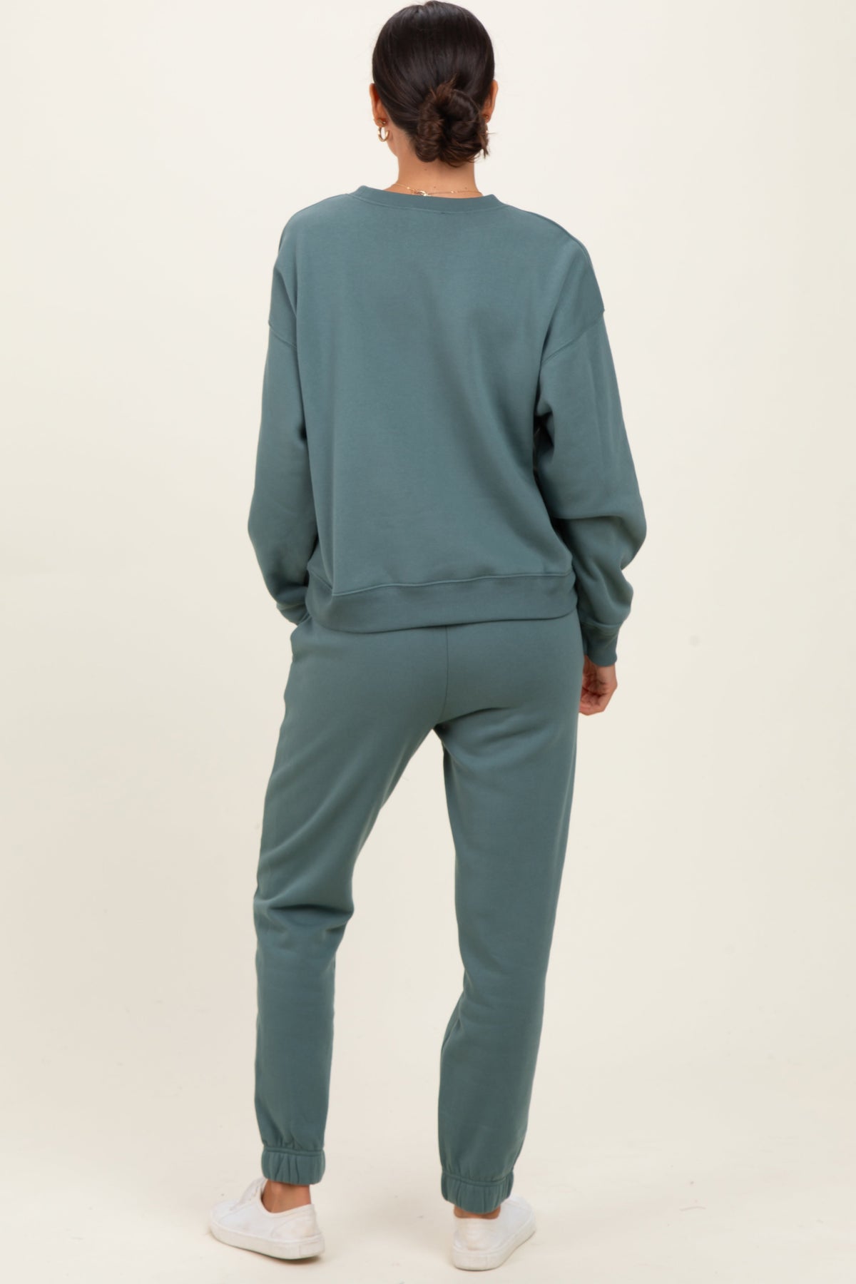 Jade Relaxed-Fit Fleece Pullover & High-Rise Jogger Set