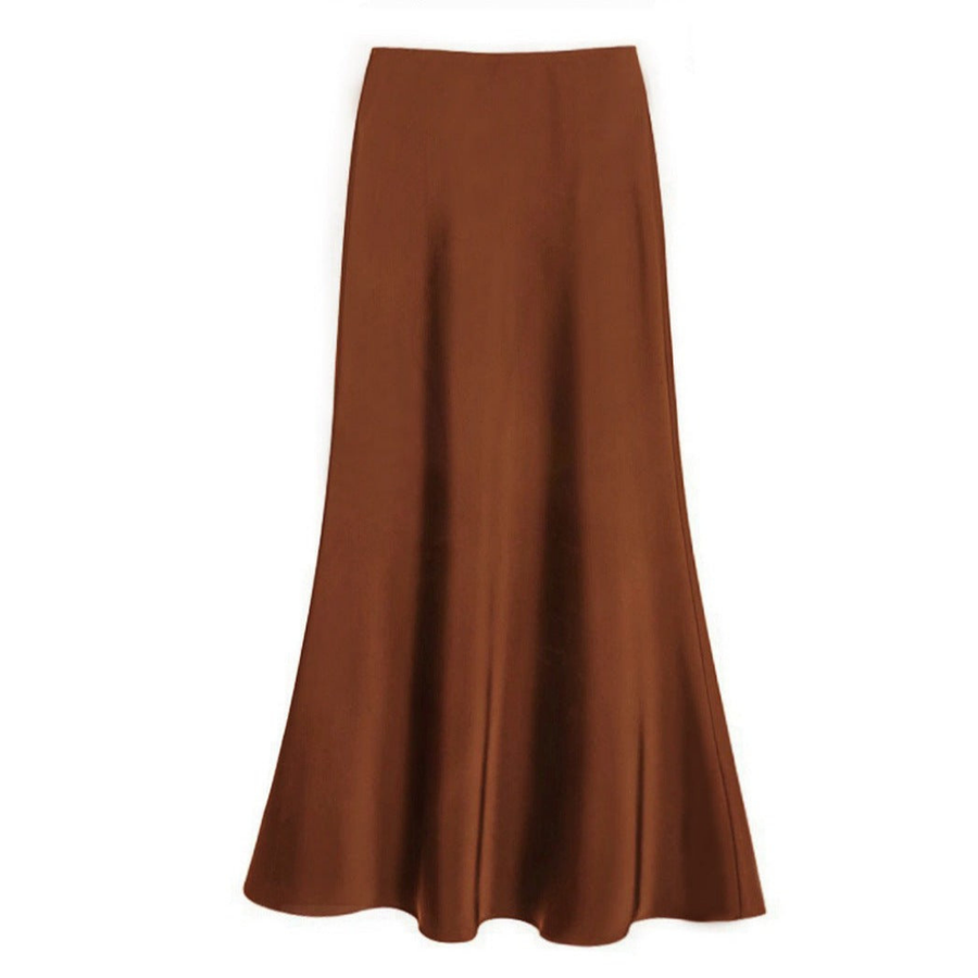 Luvrefashion | Grace Elegant Midi Skirt in Light Blue - styled look