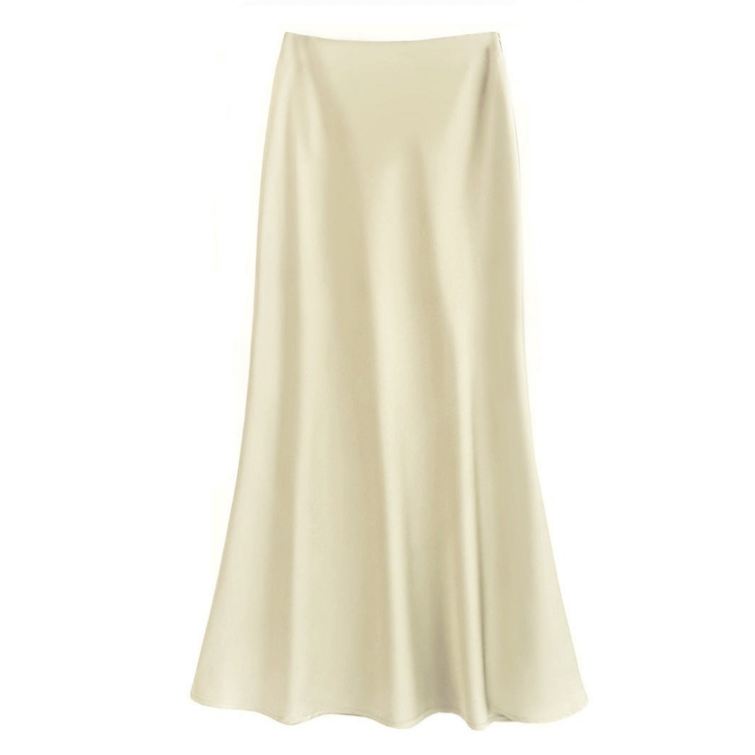 Grace Elegant Midi Skirt in Light Blue - image 6