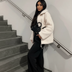 Mila Classic Teddy Fleece Jacket - White