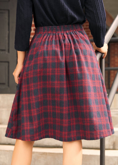 ModCloth Autumn Button-Detail Midi Skirt with Pockets