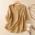 Sue | Stylish Asymmetrical Button-Down Tunic - Brown