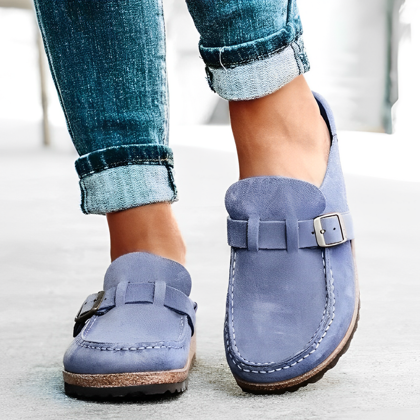 Lila | Women's Cork Footbed Sandals – Chic & Comfy Summer Footwear