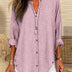 Betty | Chic Women's Loose Fit Long Sleeve Button-Up Blouse - Light Pink