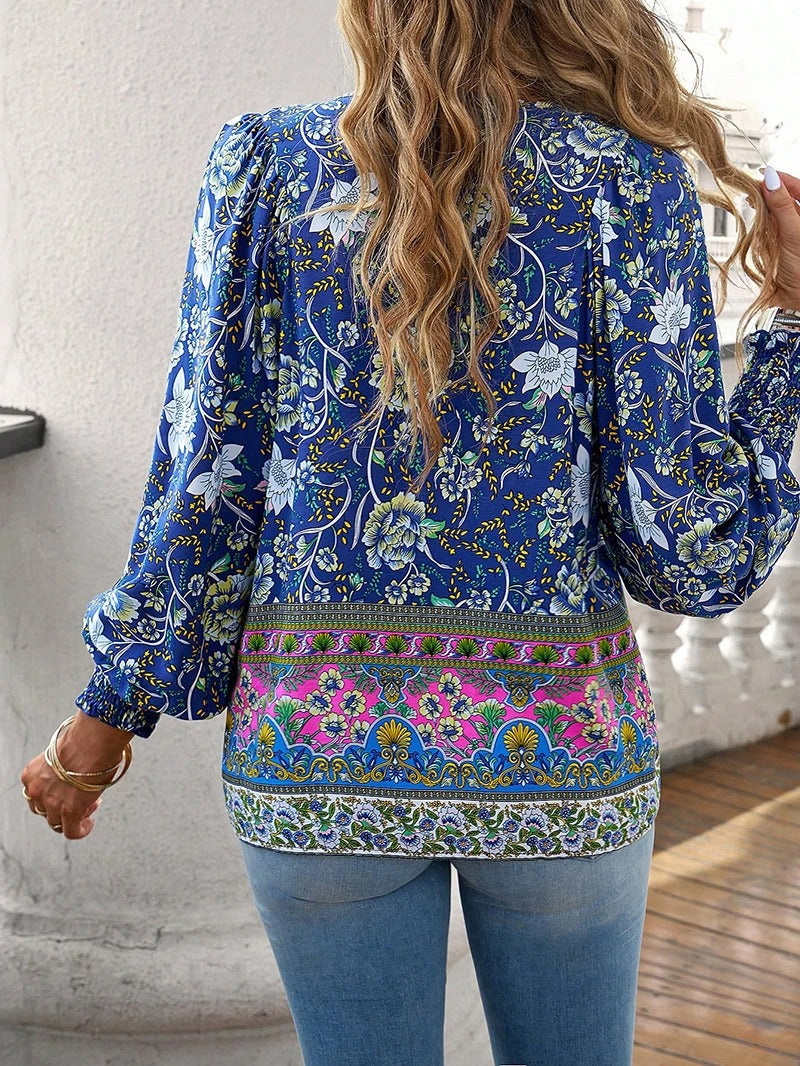 Luvrefashion | Linda Chic Floral Summer Blouse in Pink - image 6