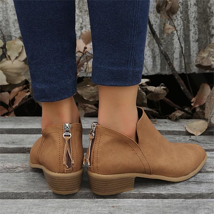 Luvrefashion | Lena Pointed Toe Wedge Ankle Boots in Green - image 15