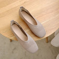 Sophia's Breathable Mesh Flats with Square Toe Design