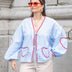 Betty | Chic Heart Blouse for Fashionable Women - Blue