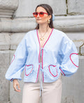 Betty | Chic Heart Blouse for Fashionable Women