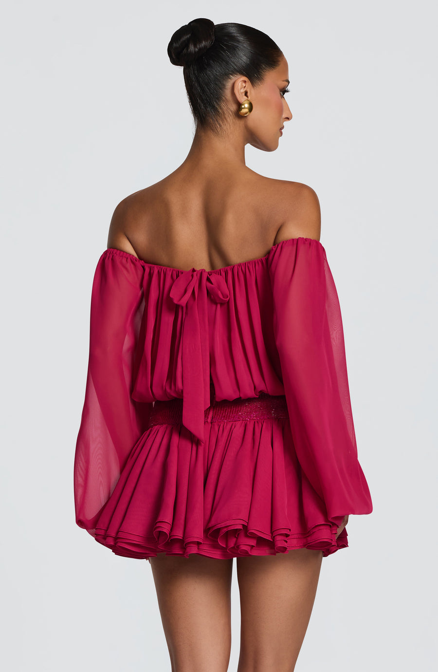 Sophia Raspberry Mini Playsuit for Summer