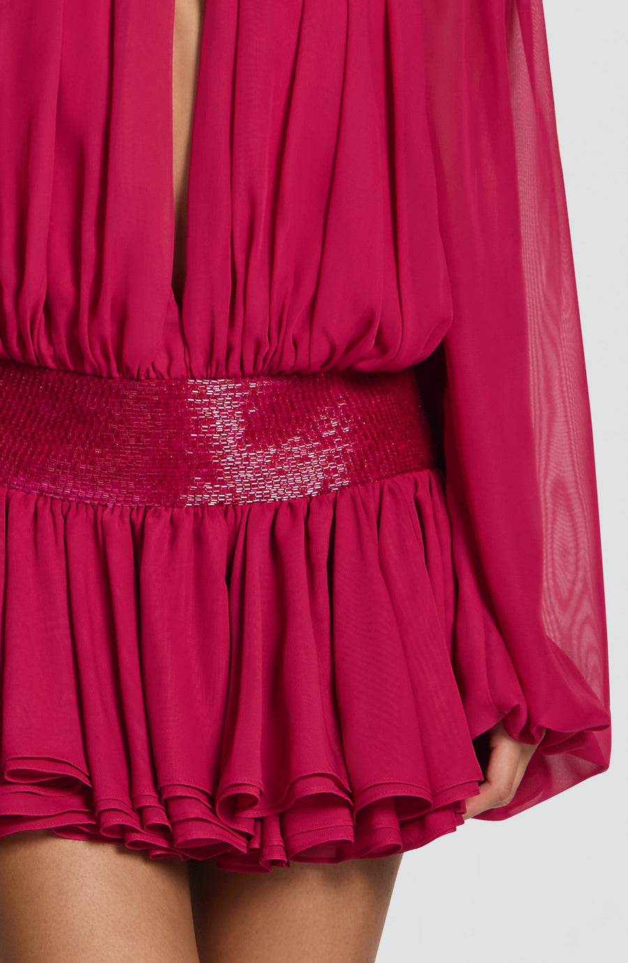 Sophia Raspberry Mini Playsuit for Summer