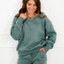 Chloe Cozy Fleece Boat Neck Two-Piece Lounge Set - Ash Jade