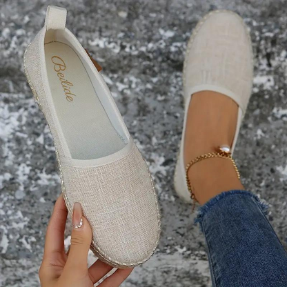 Sophia's Canvas Espadrille Slip-Ons – Perfect Summer Shoes