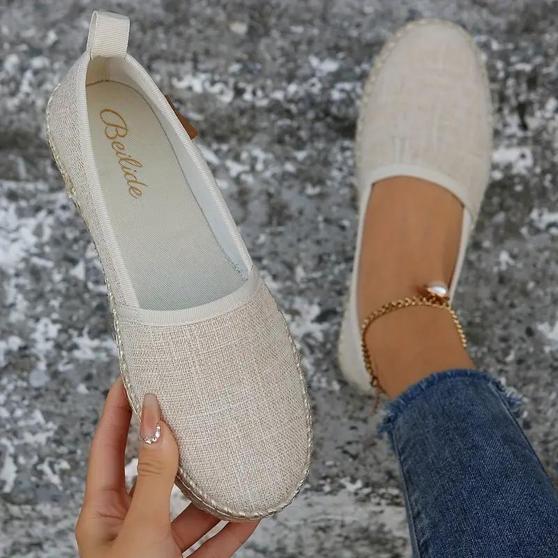 Sophia's Canvas Espadrille Slip-Ons – Perfect Summer Shoes