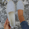 Sophia's Canvas Espadrille Slip-Ons – Perfect Summer Shoes