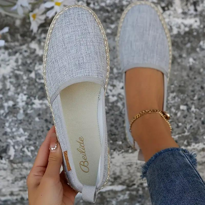 Sophia's Canvas Espadrille Slip-Ons – Perfect Summer Shoes