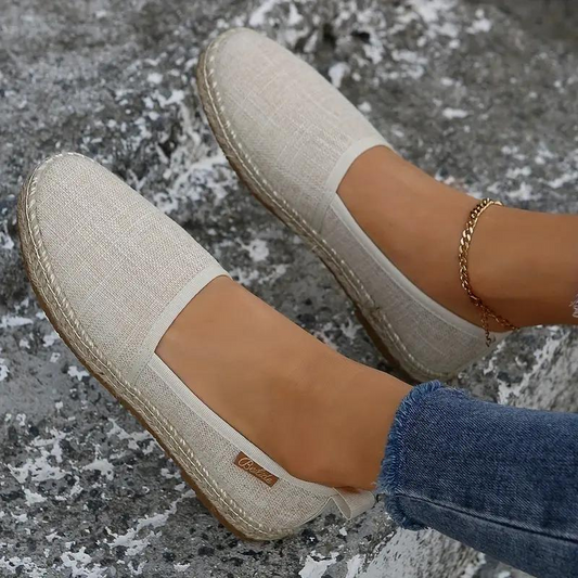 Sophia's Canvas Espadrille Slip-Ons – Perfect Summer Shoes