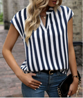 Fenny | Casual V-Neck Short Sleeve Top