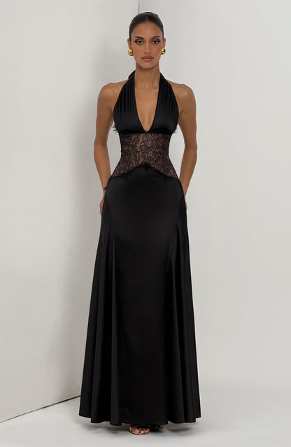 Sophia Black Maxi Summer Dress