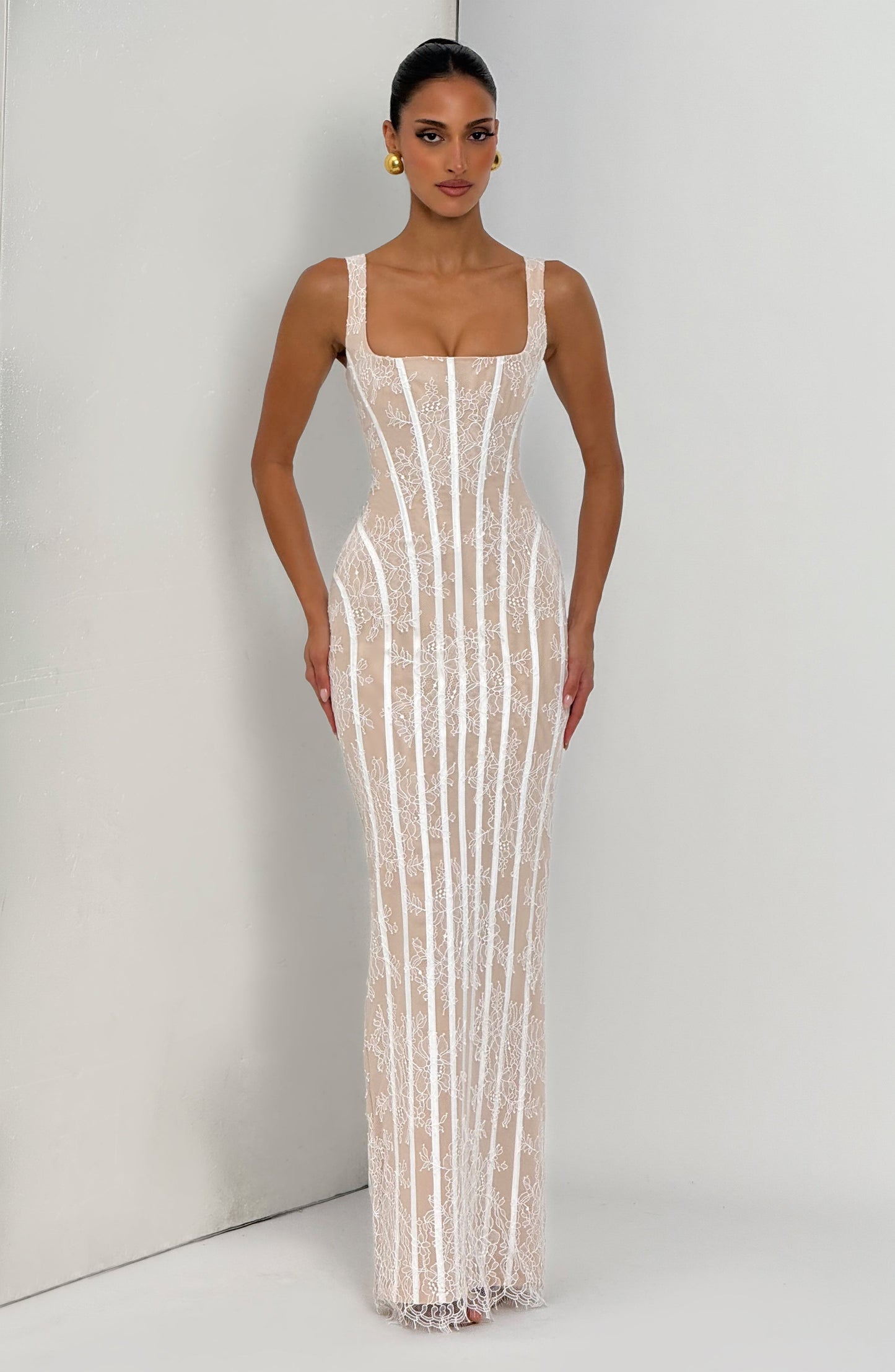 Sophia Ivory Maxi Summer Dress