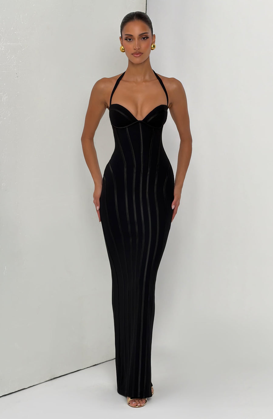 Sophia Black Maxi Summer Dress