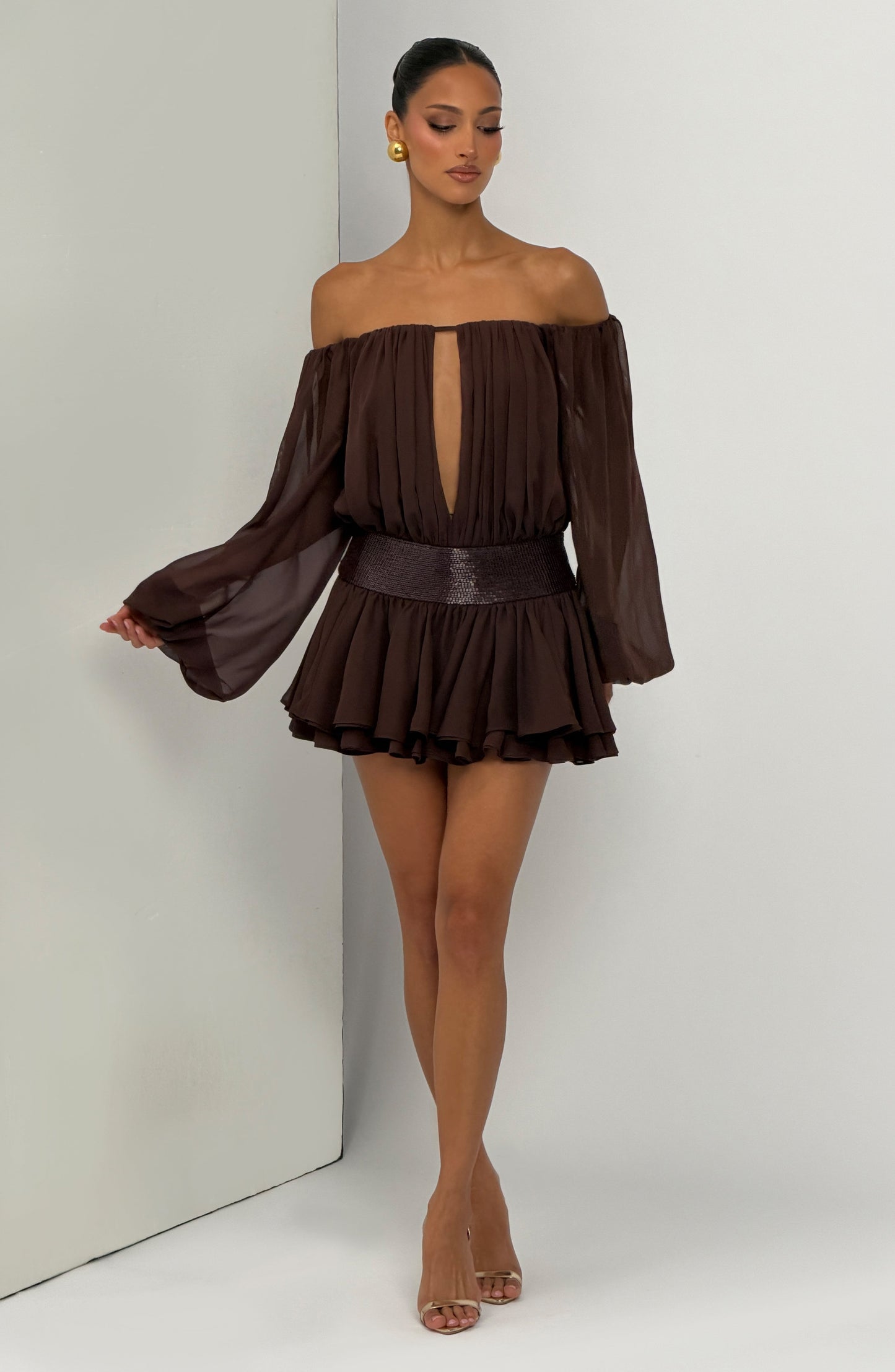 Sophia Plum Brown Summer Playsuit