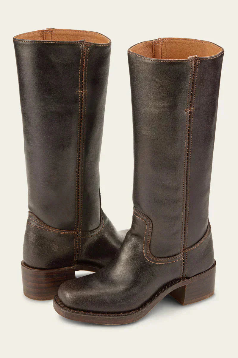 Emma Ankle Boots with Block Heel in Brown - image 7