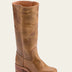 Emma | Women's Ankle Boots with Block Heel - Khaki