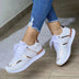 Nicolette | Stylish Women's Lace-Up Shoes with Metallic Accents - White