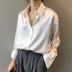 Olive | Stylish Sheen Blouse with a Flattering Fit - White