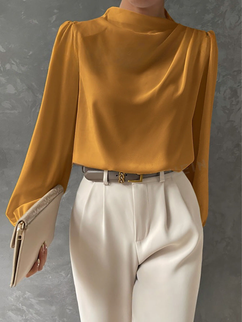 Luvrefashion | Hera Elegant Relaxed Fit Blouse in Off White - side view