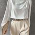Hera | Elegant Women's Relaxed Fit Blouse - White