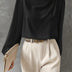 Hera | Elegant Women's Relaxed Fit Blouse - Black